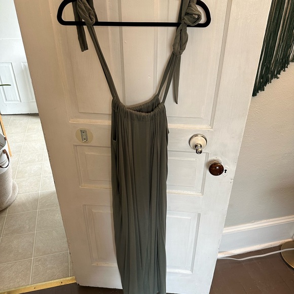 Three Birds Nest Olive Jumpsuit - Picture 2 of 6